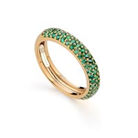 Ring Buonocore Woman in Yellow Gold Smeraldo 0.75 Ct 939A-14-EY - 939A-14-EY